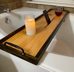 Bath Lover's Tray, Wood Bath Tray, Unique Gifts